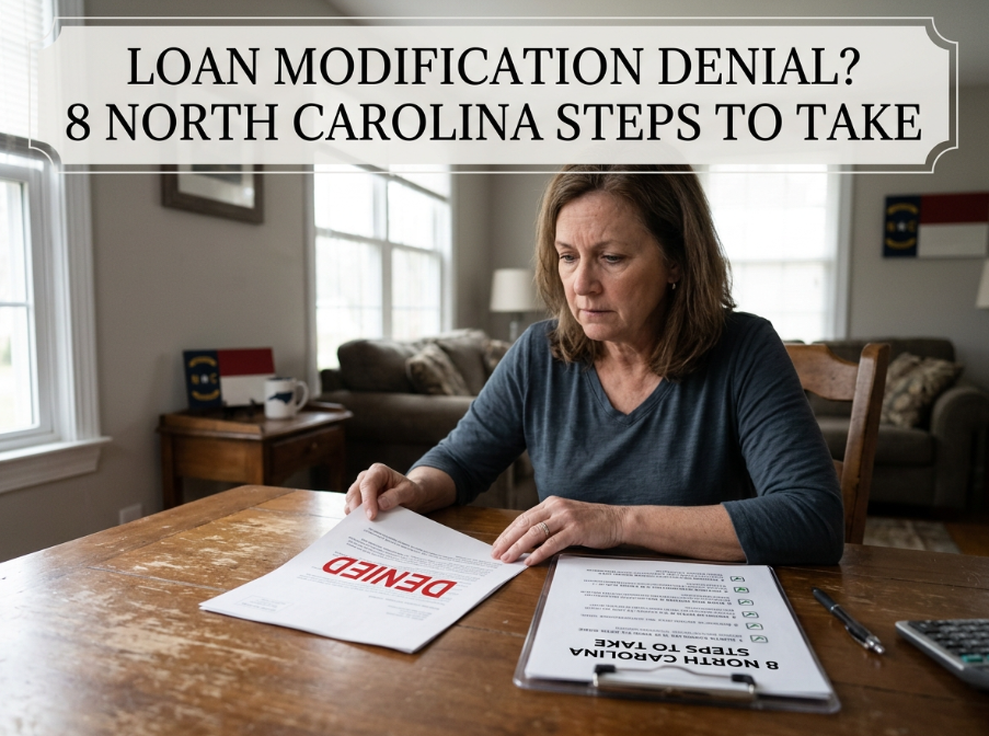 Loan Modification Denial 8 North Carolina Steps to Take