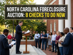 North Carolina Foreclosure Auction 8 Checks to Do Now