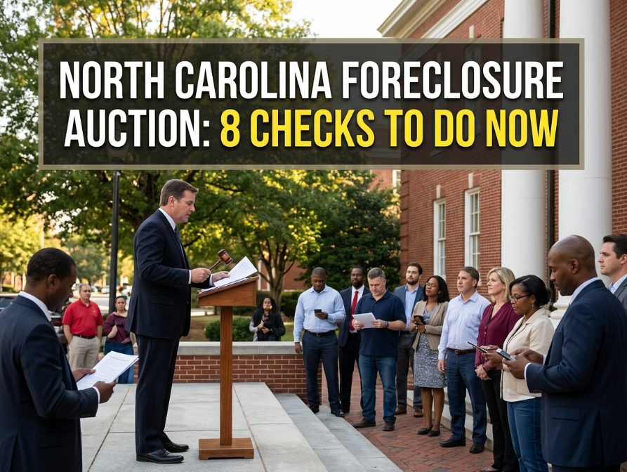 North Carolina Foreclosure Auction 8 Checks to Do Now