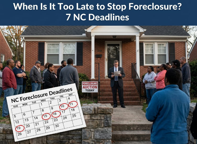 When Is It Too Late to Stop Foreclosure 7 NC Deadlines
