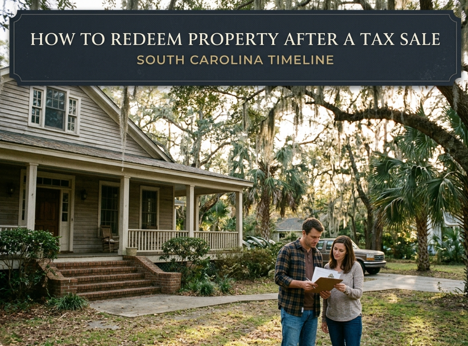 How to Redeem Property After a Tax Sale SC Timeline
